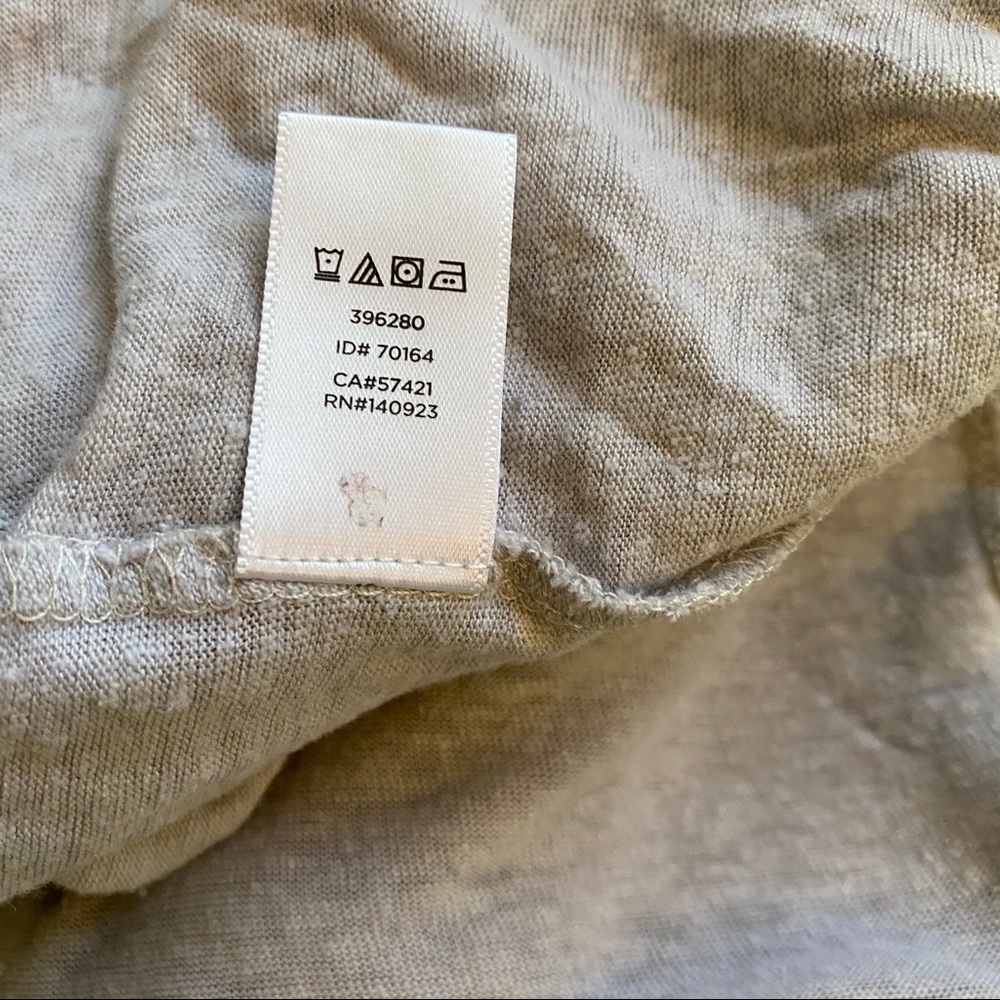 LOFT gray peplum dot lace top - Picture 4 of 6